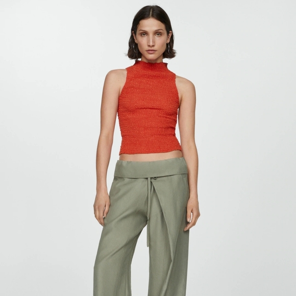 Mango Ruched Sleeveless Top - Picture 4 of 9